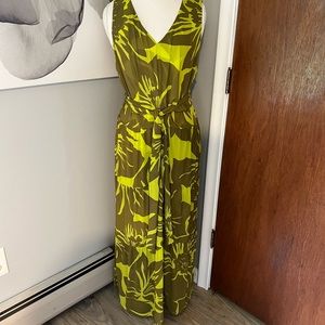 NWOT CAbi tropical maxi dress